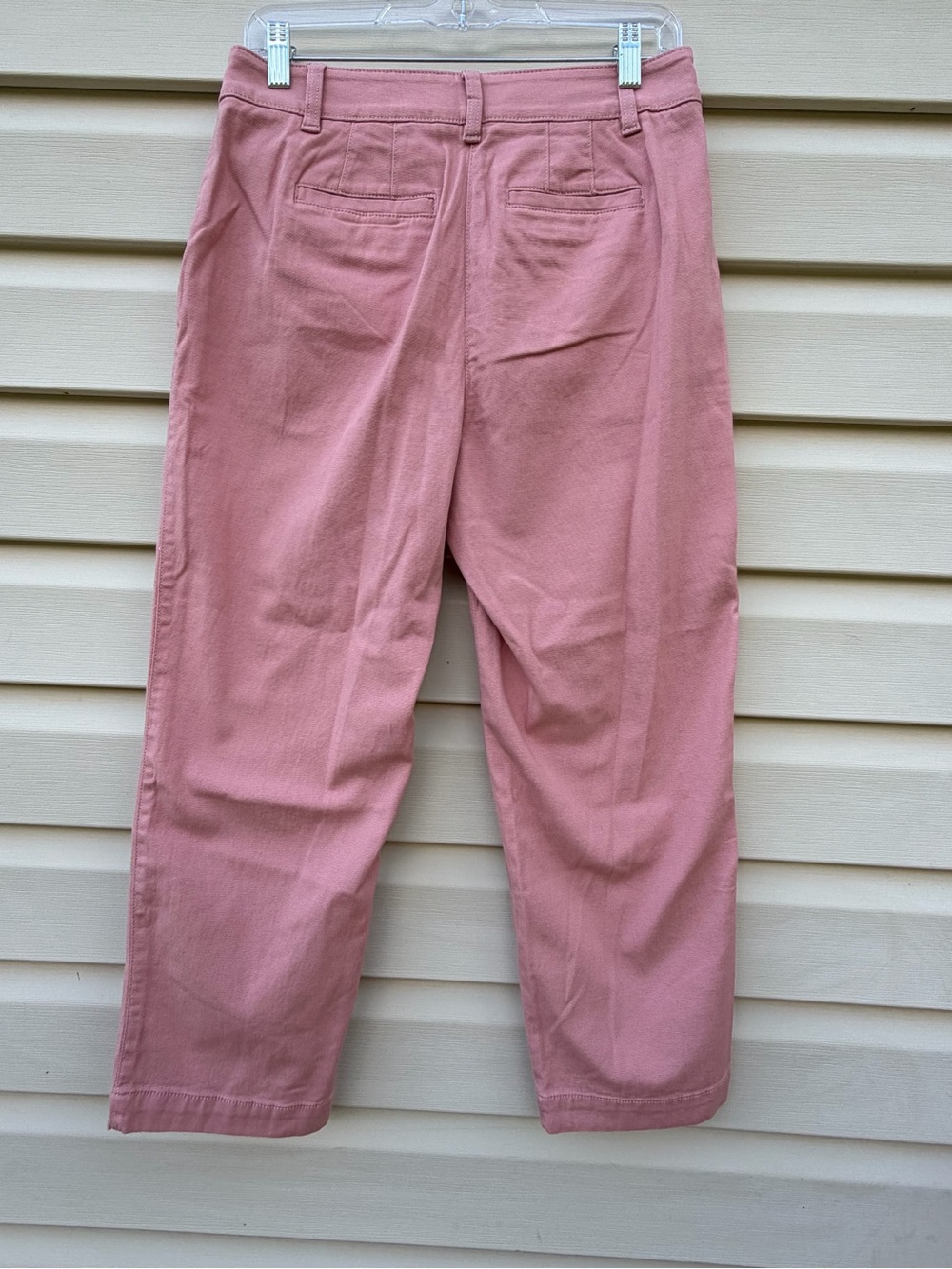 Talbots Petite Pink Ankle Pants Women 6P NWT Cotton Tencel Stretch Crop - Picture 3 of 13